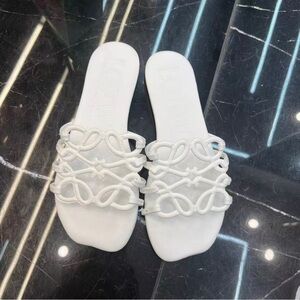 Loewe Elegant White Sandals